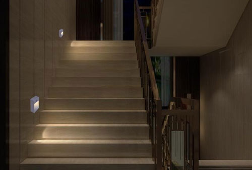 Bước vào không gian độc đáo với ánh sáng từ đèn cầu thang đẹp mắt