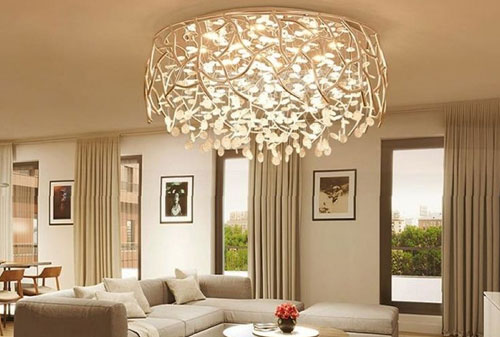 Các loại đèn trần phòng khách phổ biến nhất hiện nay