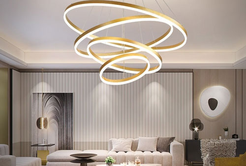 Chọn đèn thả trần phòng khách như thế nào cho phù hợp với không gian nội thất