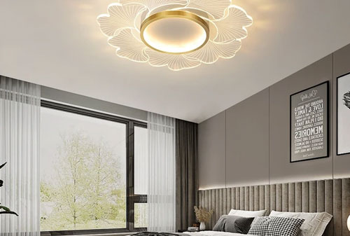 Chọn đèn trần phòng ngủ phù hợp với không gian