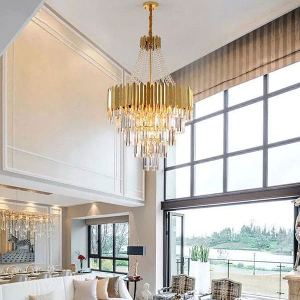 Đèn chùm pha lê thiết kế mới lạ (Bắc Âu/Hiện đại) phá vỡ quy tắc cổ điển