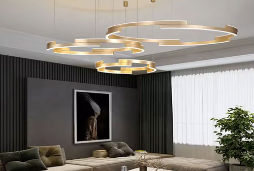 Đèn chùm phòng khách hiện đại phong cách Bắc Âu đơn giản mà tinh tế