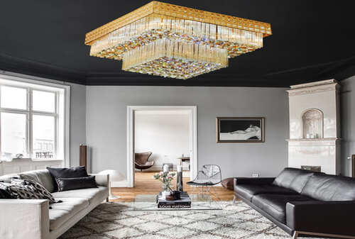 Đèn mâm pha lê - Điểm nhấn kiêu sa cho không gian nội thất