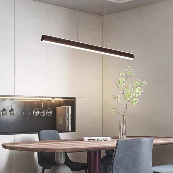 Công thức tính kích thước Đèn thả trần so với mặt bàn ăn không bị 'lọt thỏm' hay 'quá khổ'