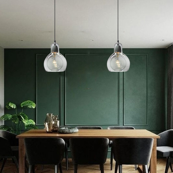 Nên chọn bóng đèn LED Edison hay bóng búp kín cho đèn thả chao thủy tinh?