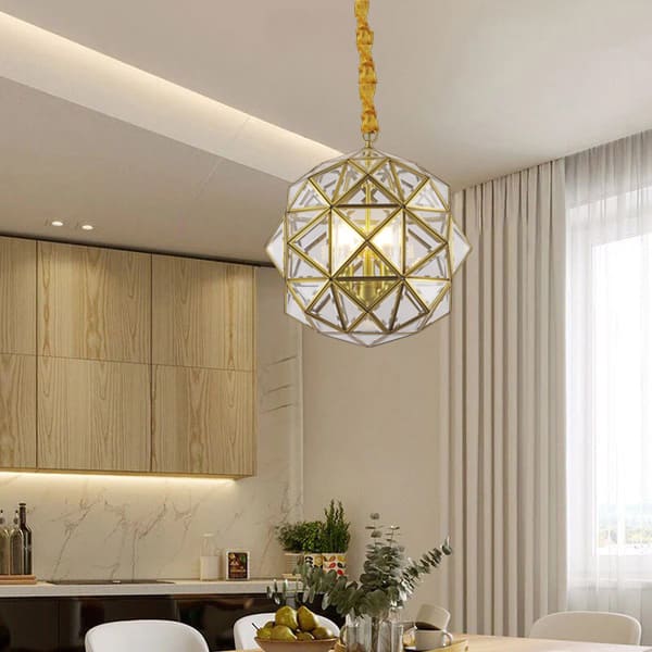 Khoảng cách treo đèn thả bàn ăn và phòng khách bao nhiêu là chuẩn?