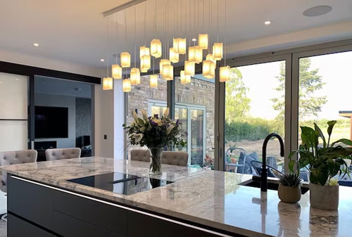 Đèn thả trần độc đáo với kiểu dáng hiện đại sang trọng