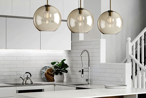 Đèn thả trần phòng bếp, lắp đặt hợp cách biến không gian nấu nướng thêm bừng sáng