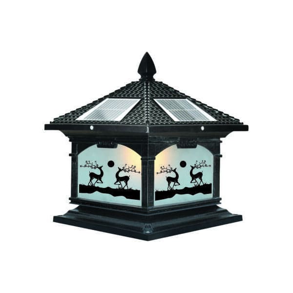 Nên chọn đèn trụ cổng vuông năng lượng mặt trời hay đèn tròn cho cổng nhà mái Thái?