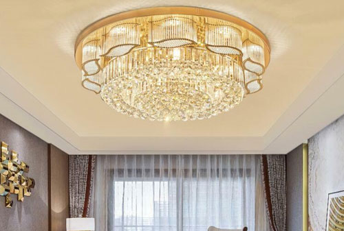 Gợi ý những không gian phù hợp để lắp đặt đèn mâm pha lê tròn