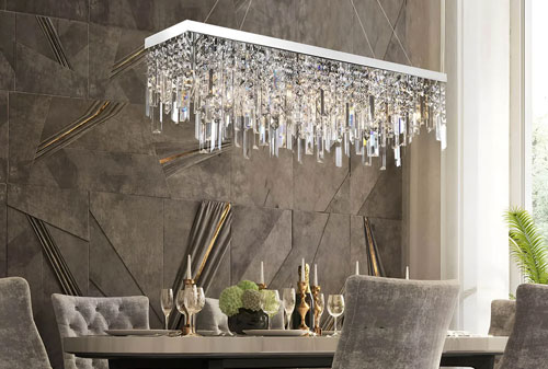 Hướng dẫn chọn đèn thả bàn ăn pha lê phù hợp với từng không gian