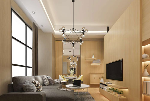 Kết hợp đèn chùm và đèn phụ: Tạo nên không gian sang trọng