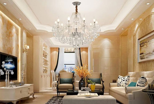 Lựa chọn đèn chùm kiểu cổ điển giúp không gian thêm phần lôi cuốn