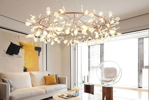 Mẫu đèn trang trí phòng khách siêu sang, giá cực sốc