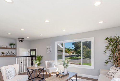 Thiết kế ánh sáng đèn âm trần ấn tượng cho căn hộ nhỏ