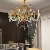 Giải mã Đèn chùm pha lê nến: Kiến trúc Tân cổ điển, Mẫu thiết kế & Báo giá