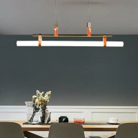 Đèn thả thanh ngang (Linear Light): Giải pháp cho bàn ăn dài và đảo bếp