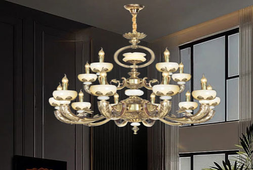 Trang trí không gian đẳng cấp với đèn chùm phòng khách cao cấp