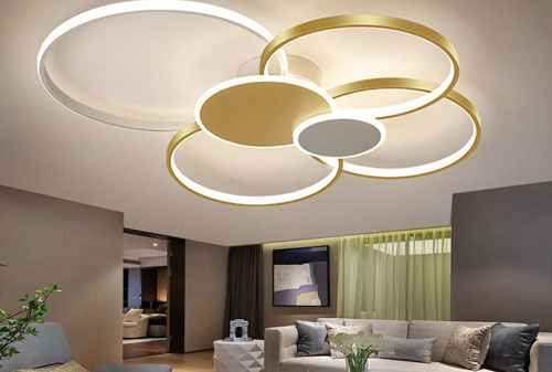 Ứng dụng của đèn ốp trần hiện đại trong các không gian khác nhau