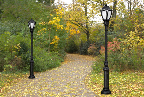 Ưu và nhược điểm của các chất liệu làm trụ đèn công viên