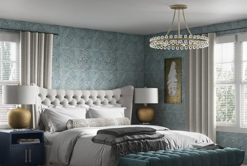 Ý tưởng trang trí với đèn chùm pha lê