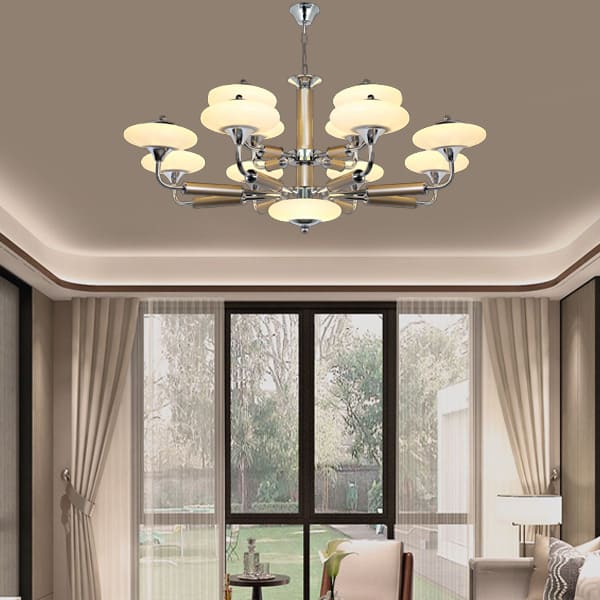 Đèn chùm led phòng khách chung cư, nhà phố 12 tay D900mm DR-C145/8+4
