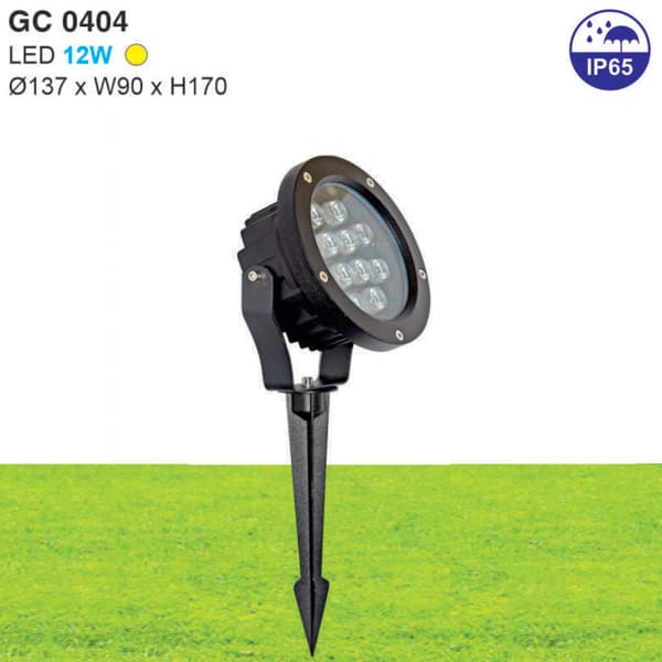 Đèn ghim cỏ 12W HP-GC0404