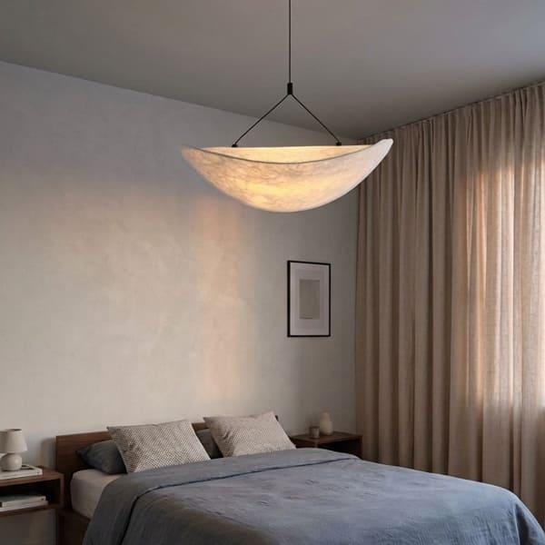 Đèn Thả Trần Da PU DC-THD27 (Bán Nguyệt - Ø600mm) Đèn Thả Trần Da PU DC-THD27 (Bán Nguyệt - Ø600mm)