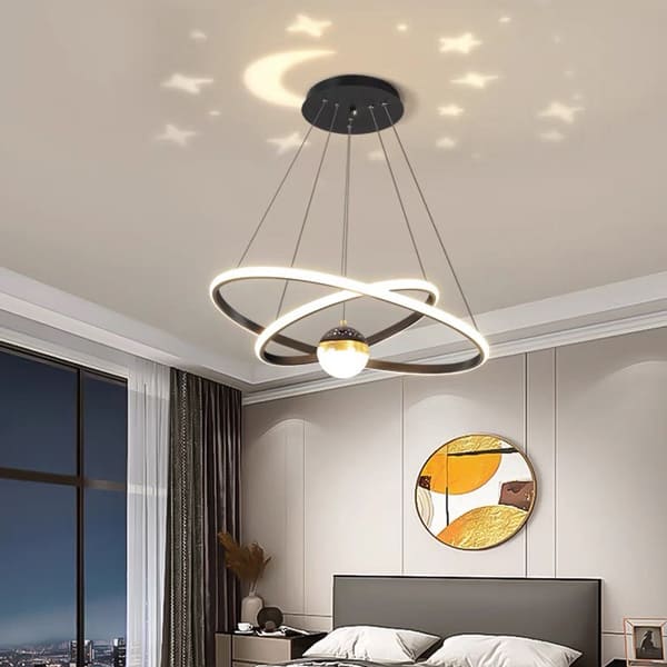 Đèn thả trần phòng ngủ kết hợp hiệu ứng ánh sáng D600mm PH-TH8214-24
