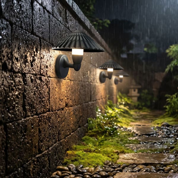Đèn Tường Nón Lá Ngoài Trời EC-CN399 (LED 5W - L230mm) Đèn Tường Nón Lá Ngoài Trời EC-CN399 (LED 5W - L230mm)