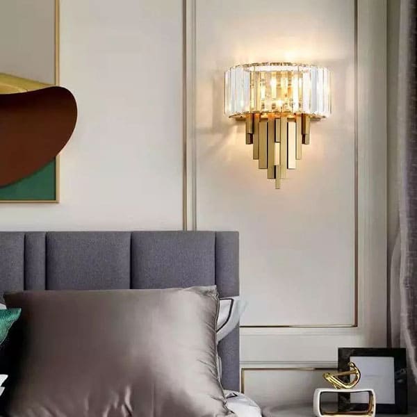 Đèn ốp tường pha lê trang trí phòng khách hiện đại cao cấp SE-VLE222