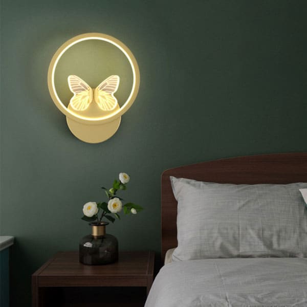 Đèn gắn tường led trang trí phòng ngủ hiện đại hình con bướm DR-V01