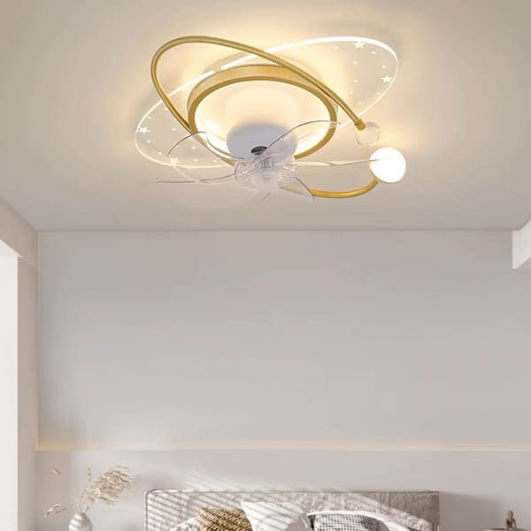Quạt trần đèn mâm ốp trần led trang trí phòng ngủ hiện đại PH-MO9083