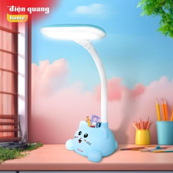 Đèn Bàn LED mèo xinh Điện Quang có hộp cắm bút ĐQ LDL18 5B