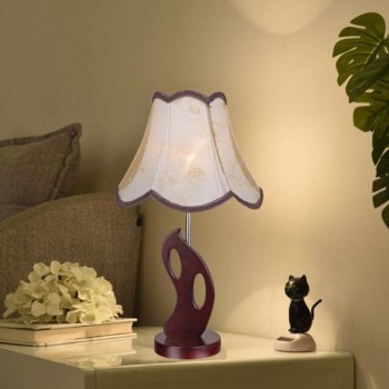 Đèn ngủ để bàn chao vải trang trí phòng khách sạn đơn giản HP-DB10279