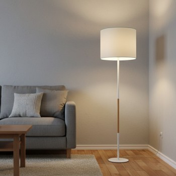 Đèn cây đứng góc sofa phòng khách, phòng ngủ màu trắng DC-DD3084T