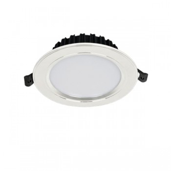 Đèn downlight âm trần 12W viền bạc EC-LA573