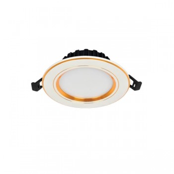 Đèn downlight âm trần 7W viền vàng EC-LA574