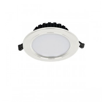 Đèn downlight âm trần 9W viền bạc EC-LA572