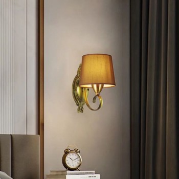 Đèn gắn tường chao vải trang trí phòng ngủ, khách sạn đẹp HP-VC9078/1