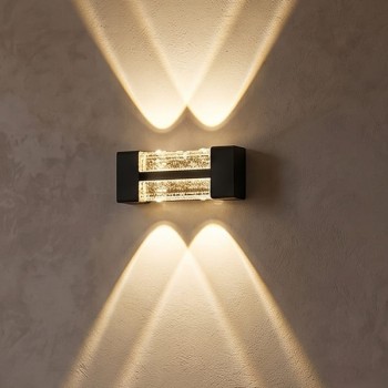 Đèn Hắt Tường Pha Lê K9 8W Ánh Sáng Vàng L140 EC-CN17
