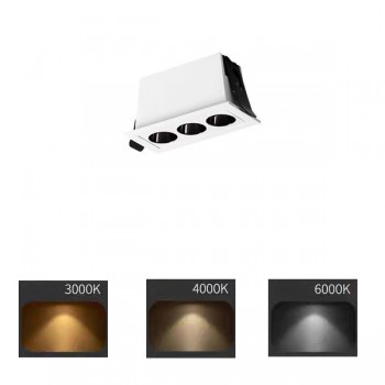 Đèn led âm trần chíp Osram 6W, ánh sáng 3 chế độ màu L96mm HP-AT186