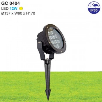 Đèn ghim led chiếu bãi cỏ sân vườn, cảnh quan công viên 12W HP-GC0404