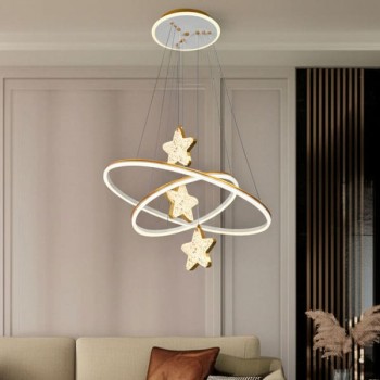 Đèn led thả trần phòng khách D600mm EC-T87
