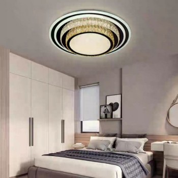 Đèn mâm led tròn ốp trần phòng khách nhỏ, phòng ngủ D500mm EC-ML8483