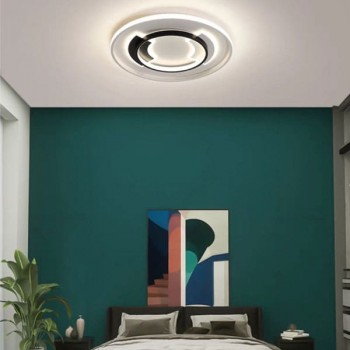 Đèn ốp trần led 3 chế độ ánh sáng trang trí phòng ngủ D490mm EC-ML25