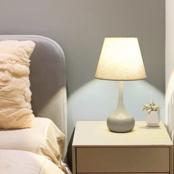 Đèn ngủ để bàn chao vải để tab đầu giường phòng ngủ H450mm DC-DB057T