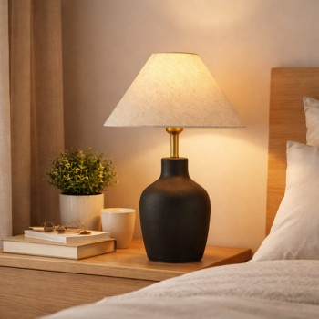 Đèn ngủ để bàn chao vải H480mm PH-DB0505