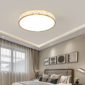 Đèn ốp trần đồng led trang trí phòng ngủ đẹp lãng mạn D500mm HP-OD3105