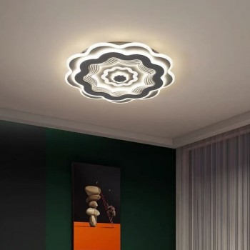 Đèn ốp trần led 3 chế độ ánh sáng trang trí phòng ngủ D500mm HP-ML7216